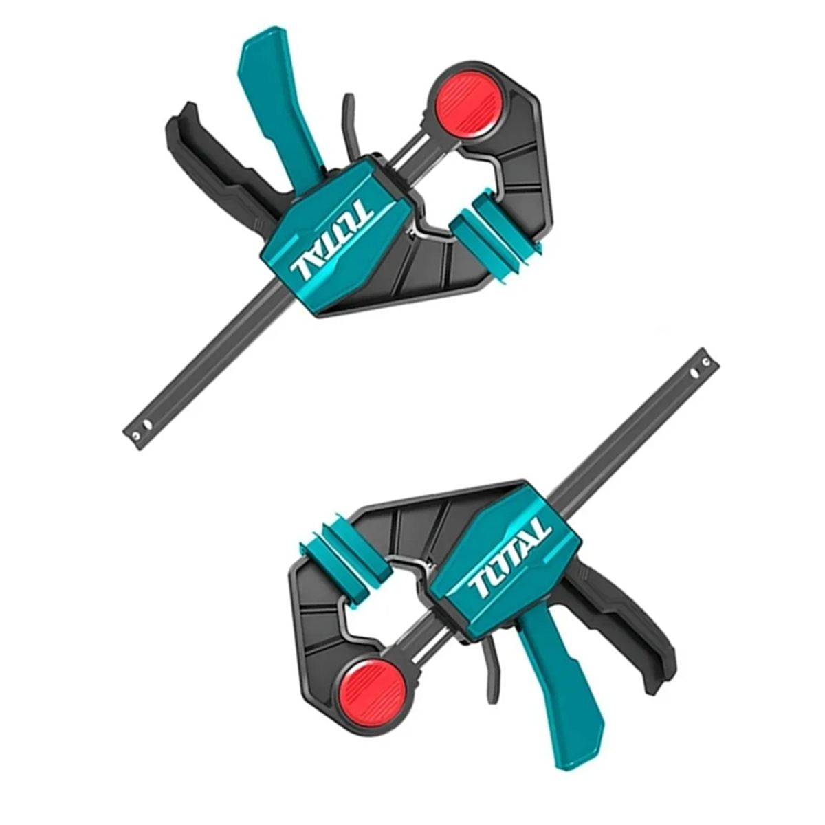 TOTAL TOOLS - Pack 2 Prensa Rapida Madera Carpintero 12 Pulgadas