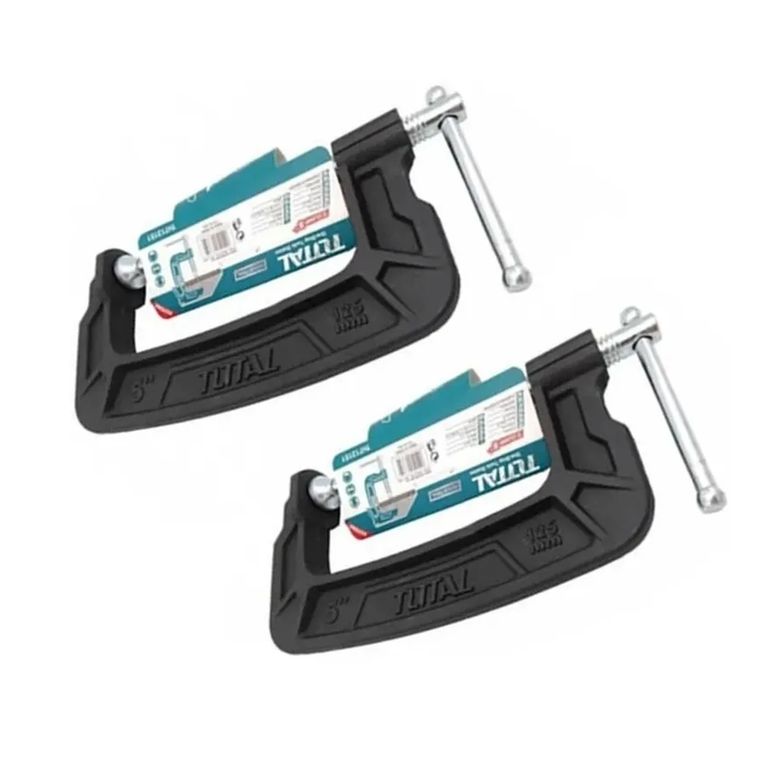 Pack 2 Prensa Tipo C 5 Pulgadas (125mm)