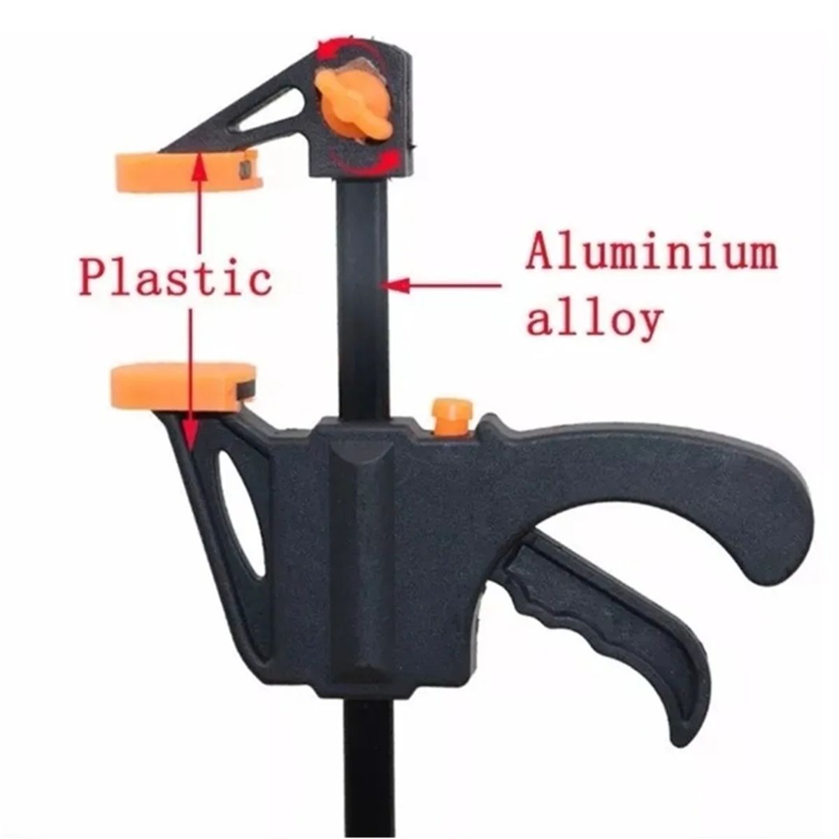 MAKAWA - Pack 2 Prensa Rapida Sargento Madera Carpintero 10 Pulgadas