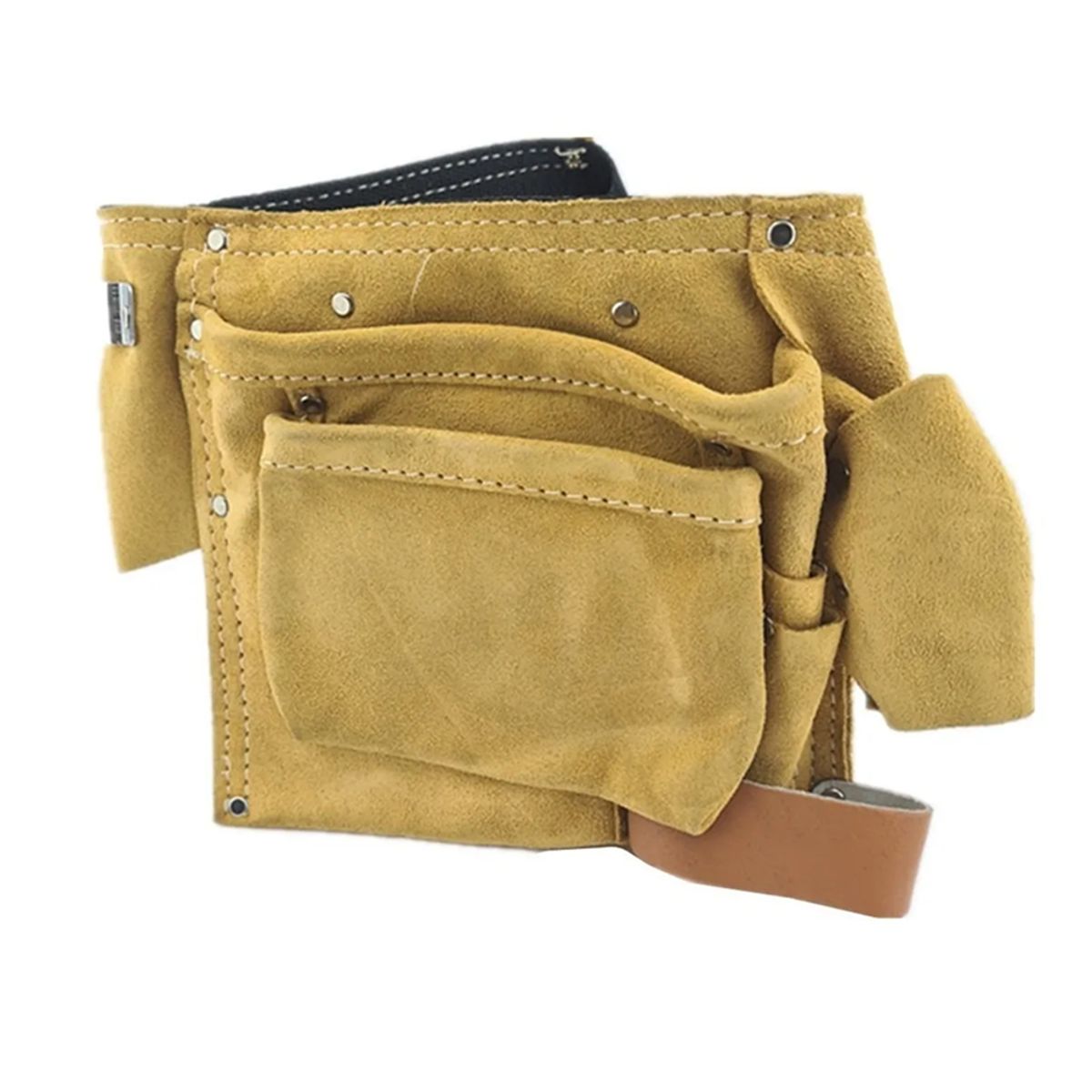 MAKAWA - Coleto Carpintero Portaherramienta Doble Cuero Mk-et02