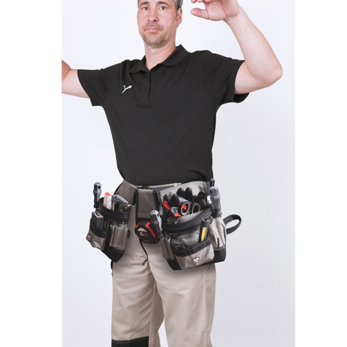 KWB - Coleto Cinturon Carpintero Portaherramienta Doble Kwb 907910