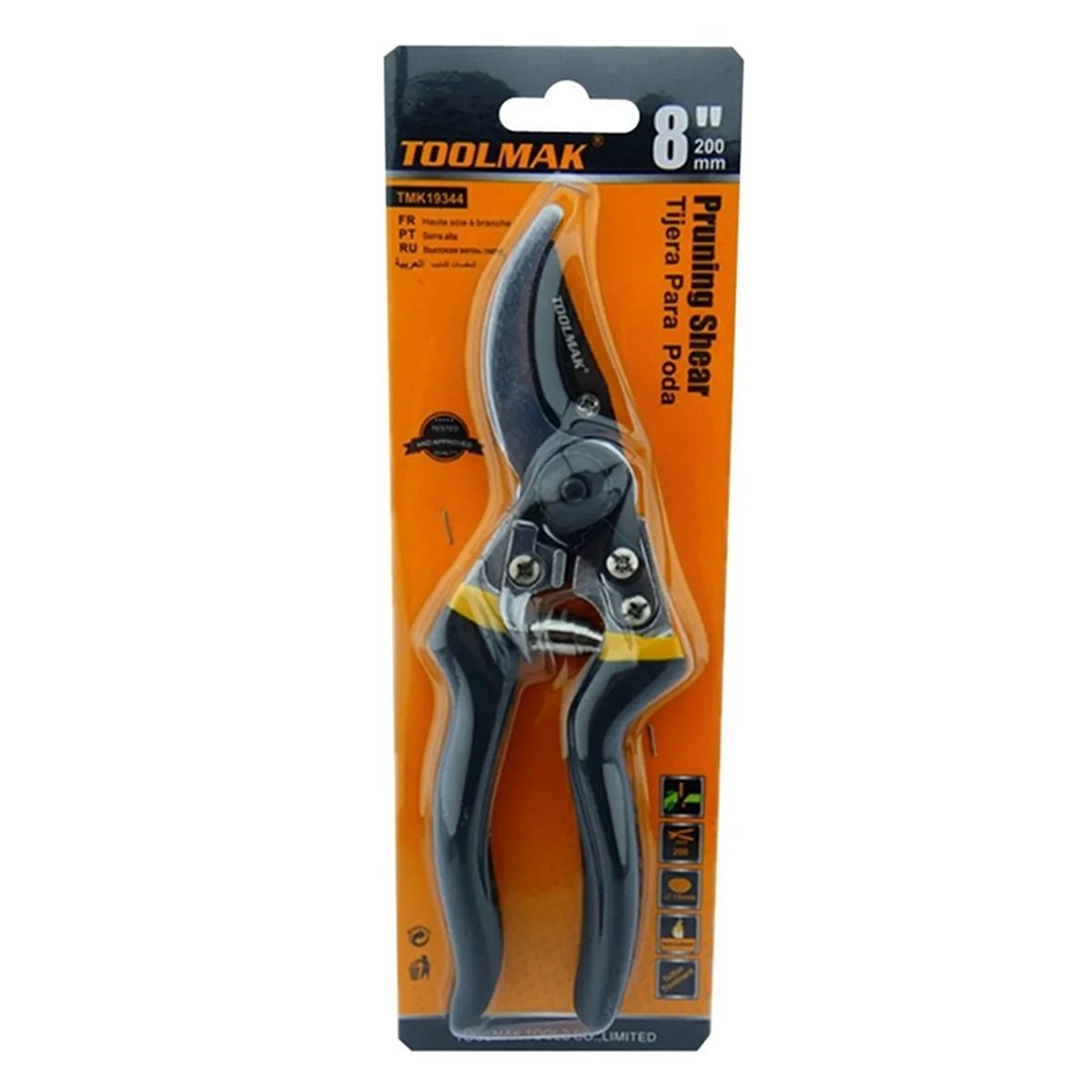 GENERICO - Tijera De Podar 8 Pulgadas (200mm) Toolmak Tmk19344