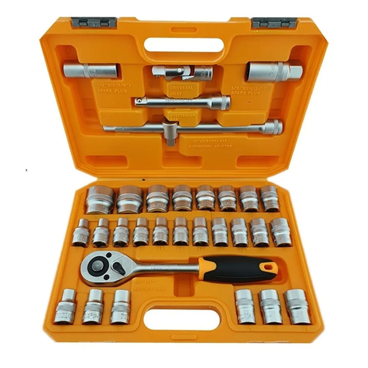 GENERICO - Juego Caja Set Dados Con Chicharra 1/2 32 Piezas Toolmak