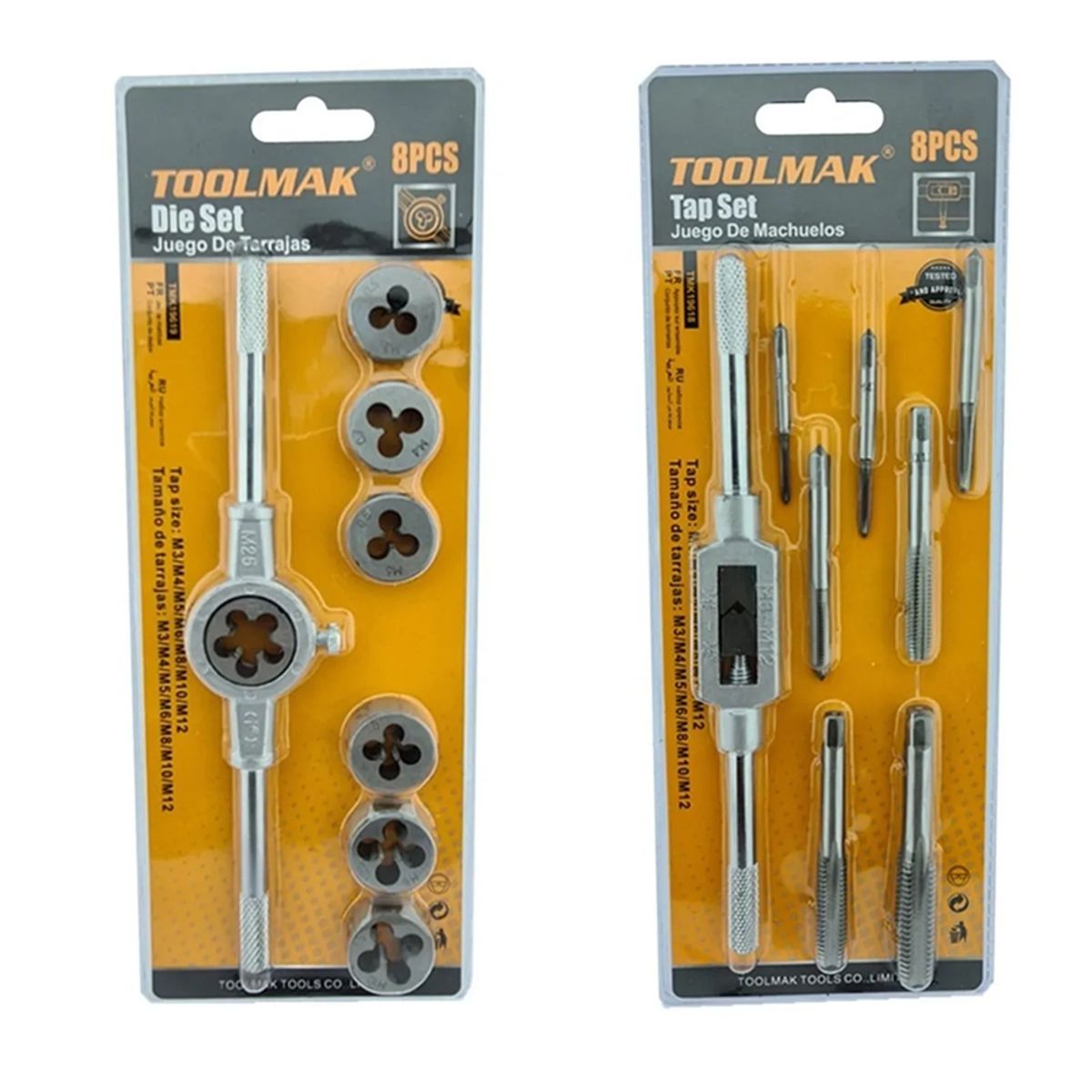 GENERICO - Set Kit Juego De Terrajas Macho Y Hembra Toolmak