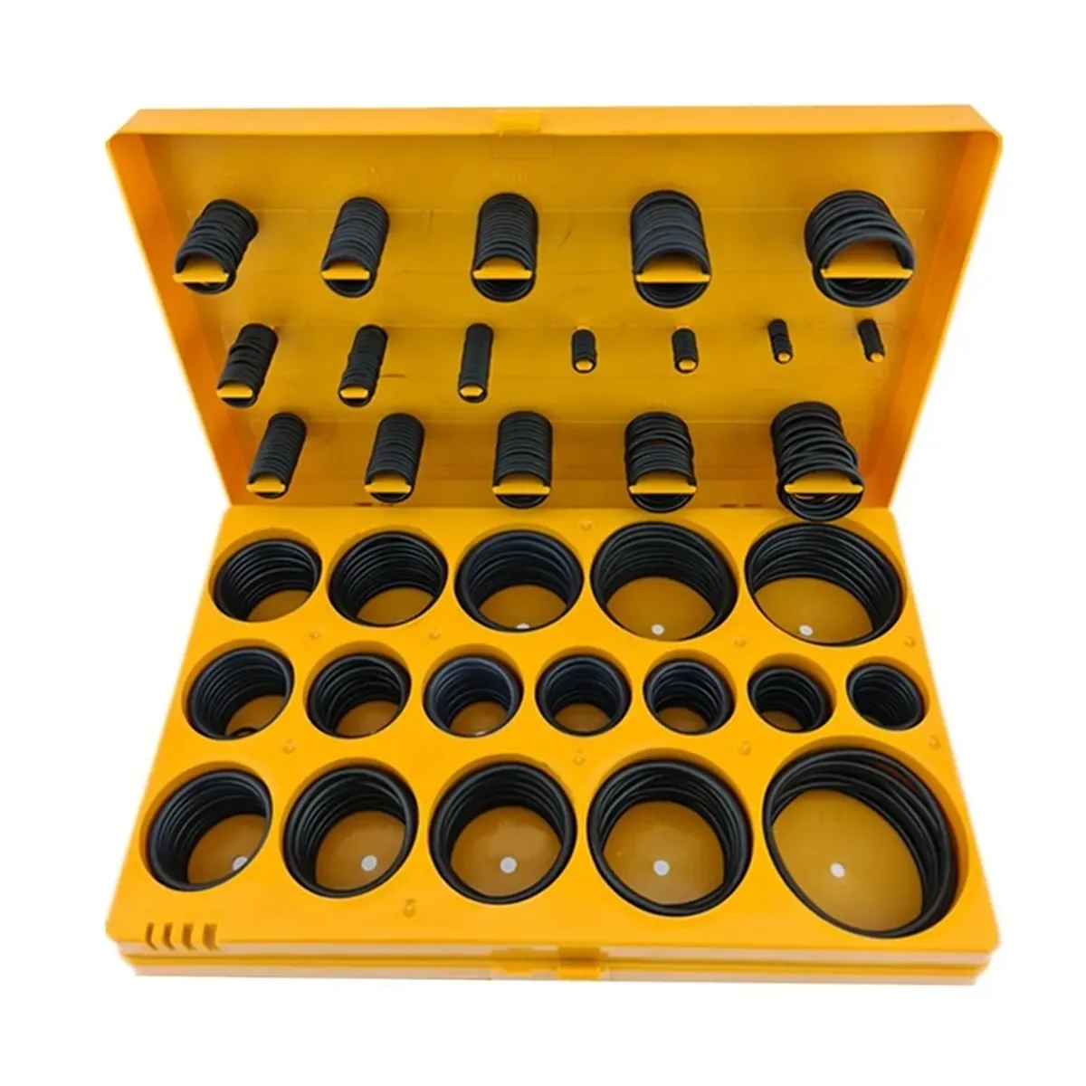 GENERICO - Juego Orrines O-ring Universales 407 Piezas Pulgadas Toolmak
