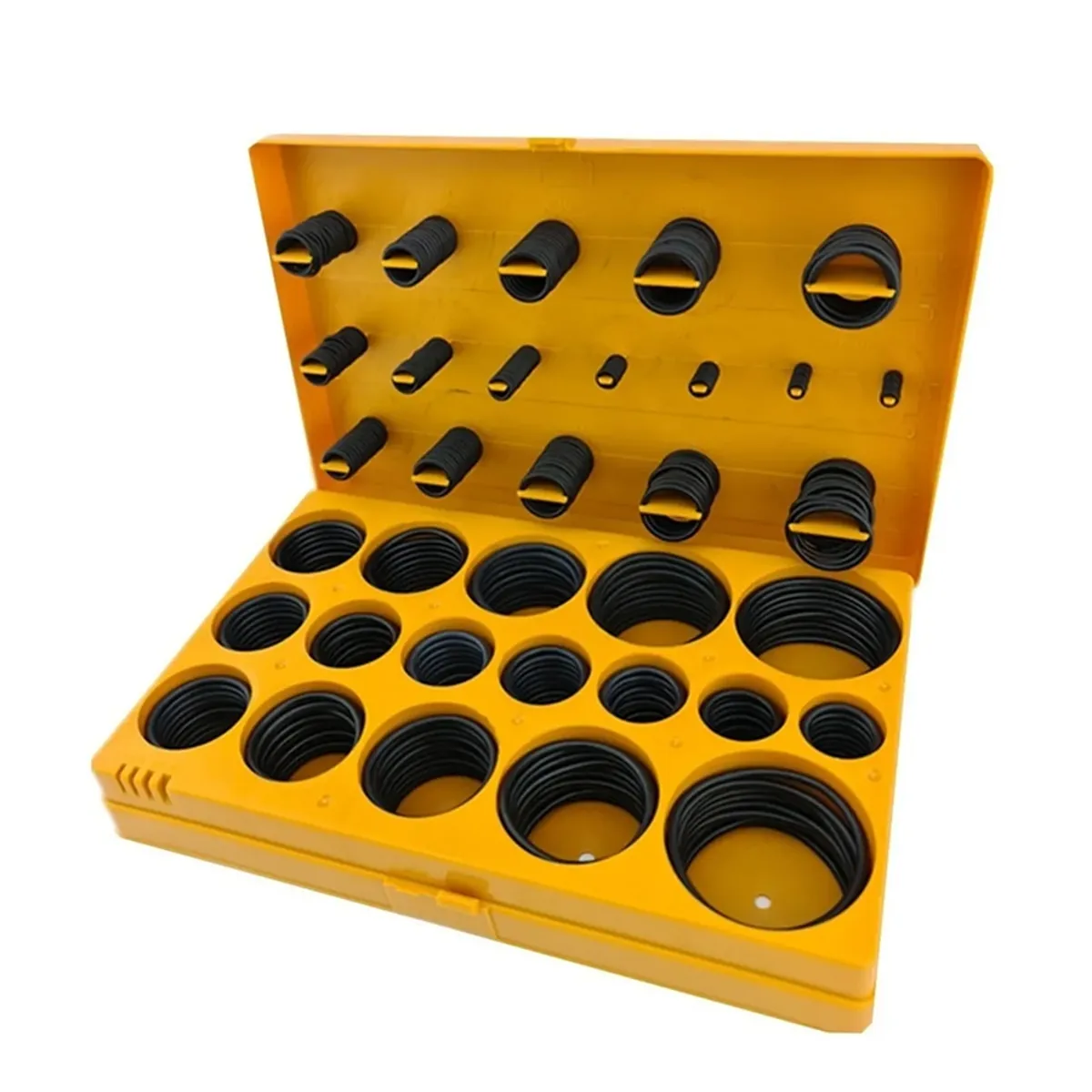 GENERICO - Juego Orrines O-ring Universales 407 Piezas Pulgadas Toolmak