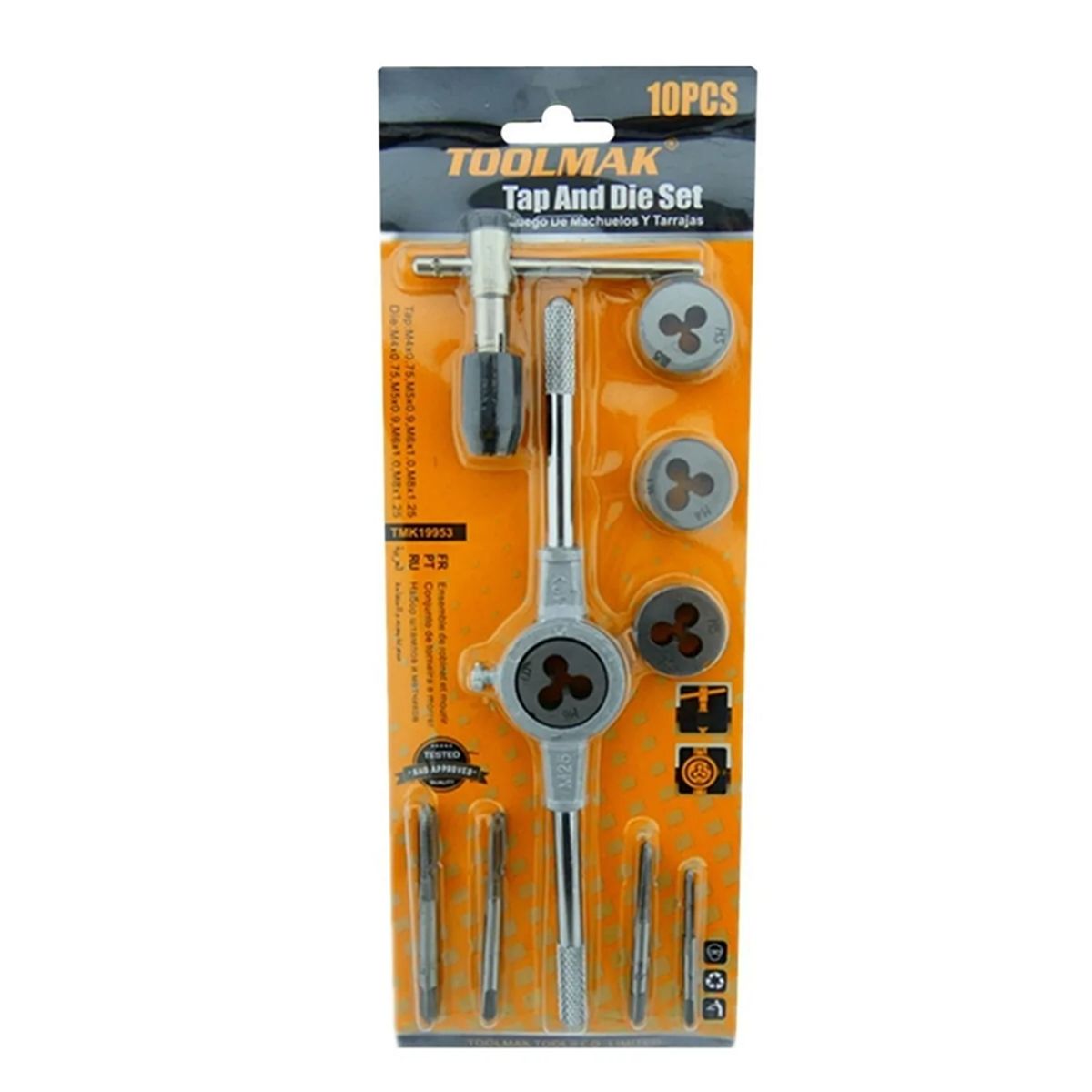 GENERICO - Set Kit Juego De Terrajas Macho Y Hembra 10 Piezas Toolmak