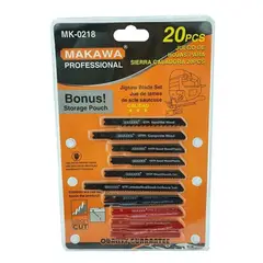 MAKAWA - Set Juego De Hojas Para Sierra Caladora 20 Piezas