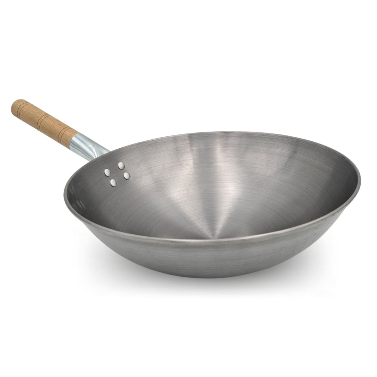 GENERICO - Wok tradicional chino de 36cm acero al carbono