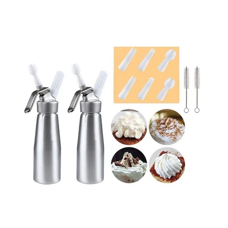 GENERICO - X2 Sifon De Crema Batida Sifon Crema Chantilly Sifon 500ml