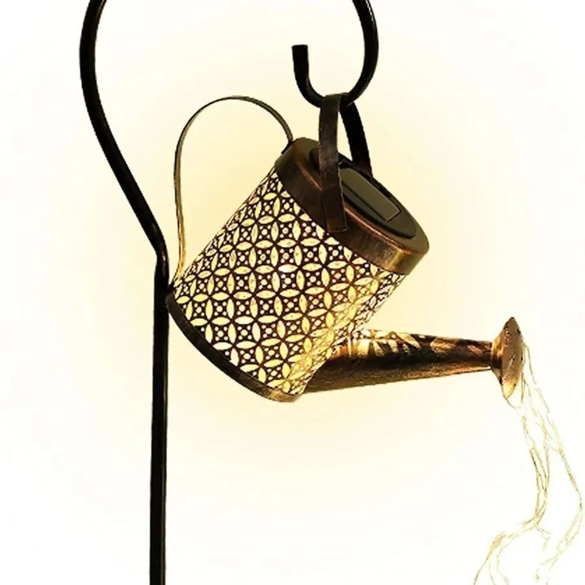 GENERICO - Regadera Solar Hueca Agua Led Impermeable