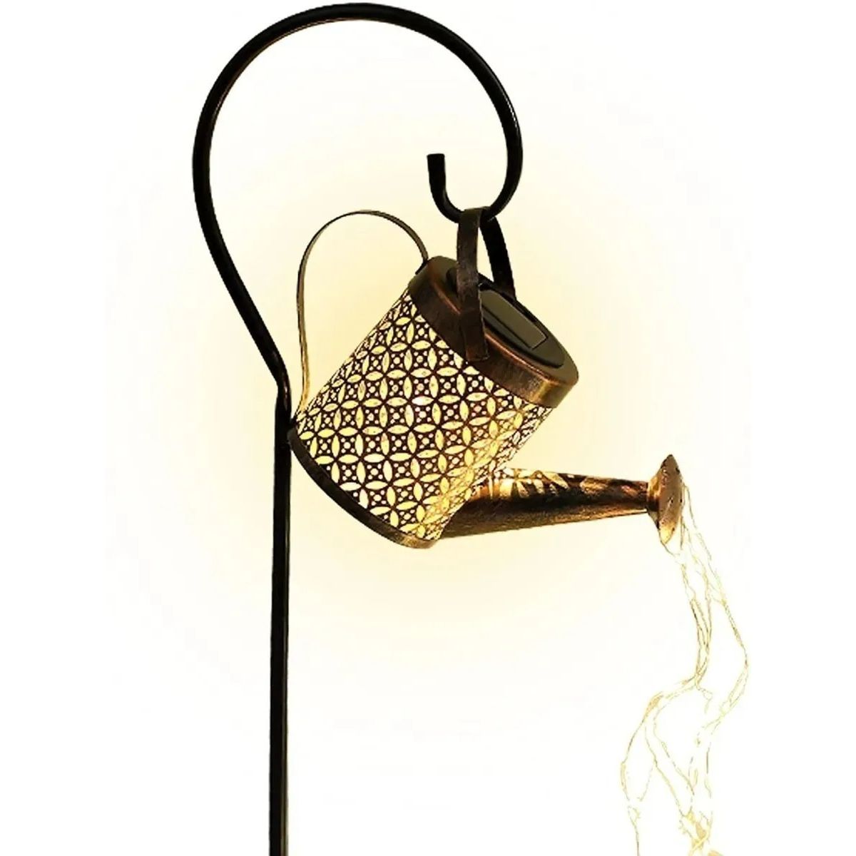 GENERICO - Regadera Solar Hueca Agua Led Impermeable