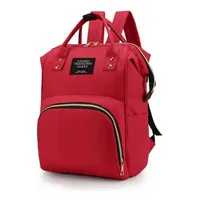 Bolso Mochila Mujer Moda Tela Rojo