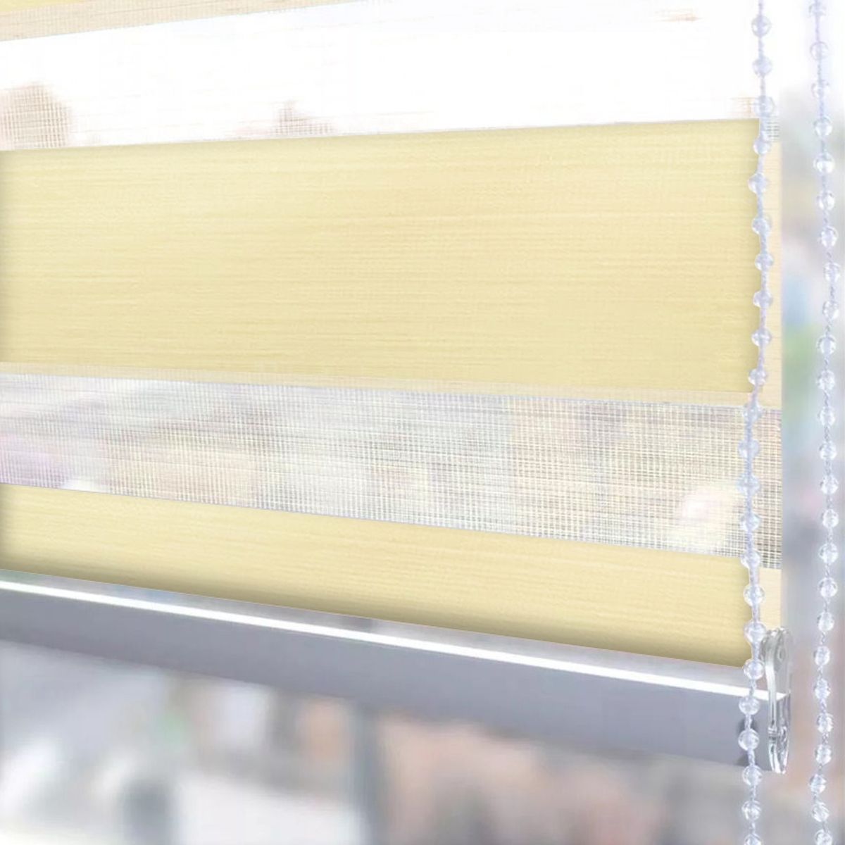 GENERICO - Cortina Rolller Duo Jaspeada 135x200 Beige