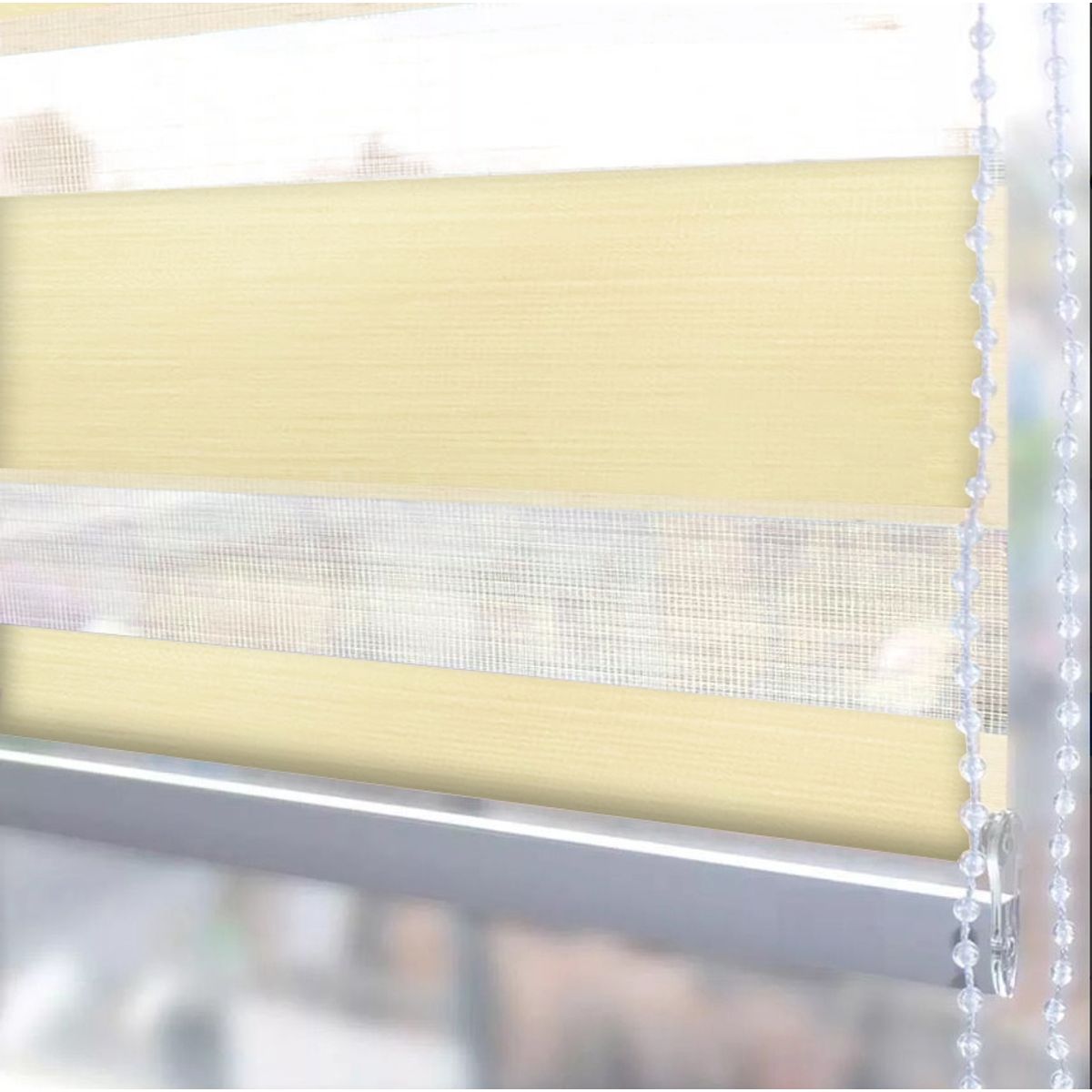 GENERICO - Cortina Rolller Duo Jaspeada 200x200 Beige