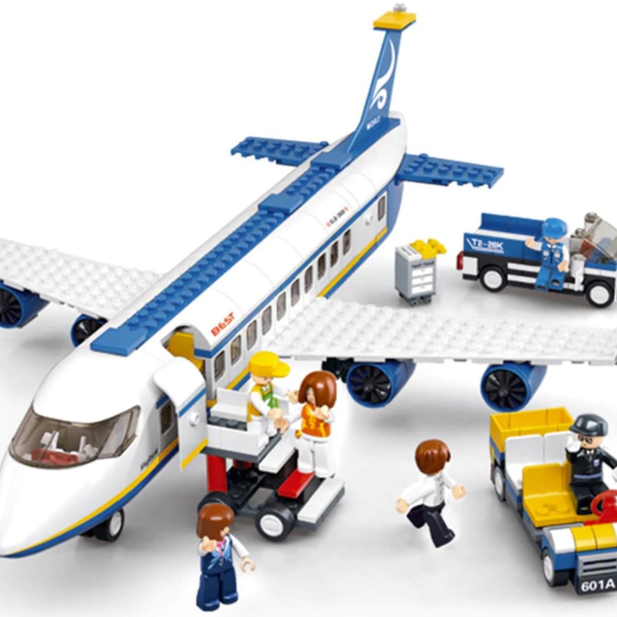SLUBAN - Avión de Transporte de Pasajeros Airbus compatible Lego