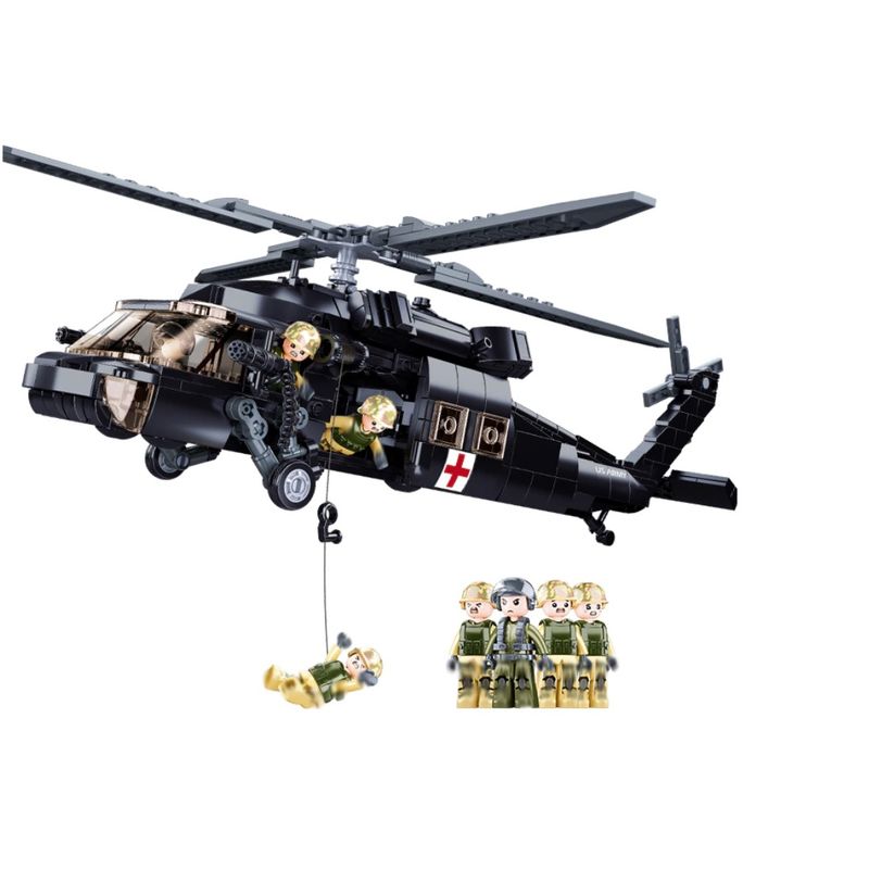 SLUBAN - Helicoptero MH-60M Blackhawk FACH compatible Lego