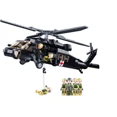 SLUBAN - Helicoptero MH-60M Blackhawk FACH compatible Lego
