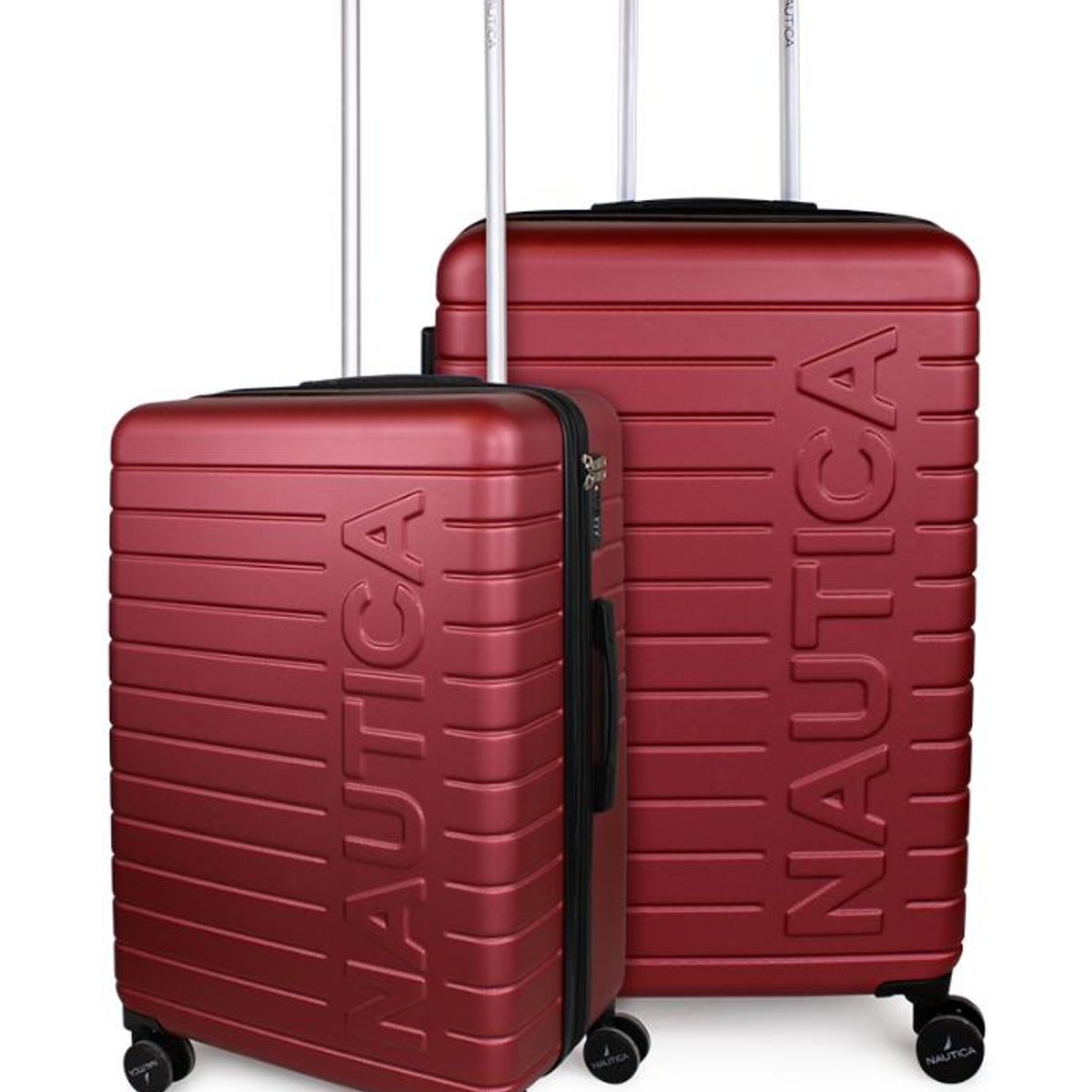 NAUTICA - Pack 2 maletas M+L Argo burdeo NAUTICA