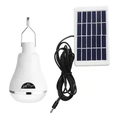 GENERICO - Ampolleta 10w Solar + Panel 7 Horas De Luz + Usb
