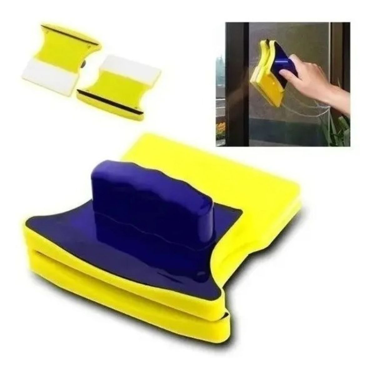 GENERICO - Limpia Vidrios Magnéticos Limpiador De Ventanas Hogar