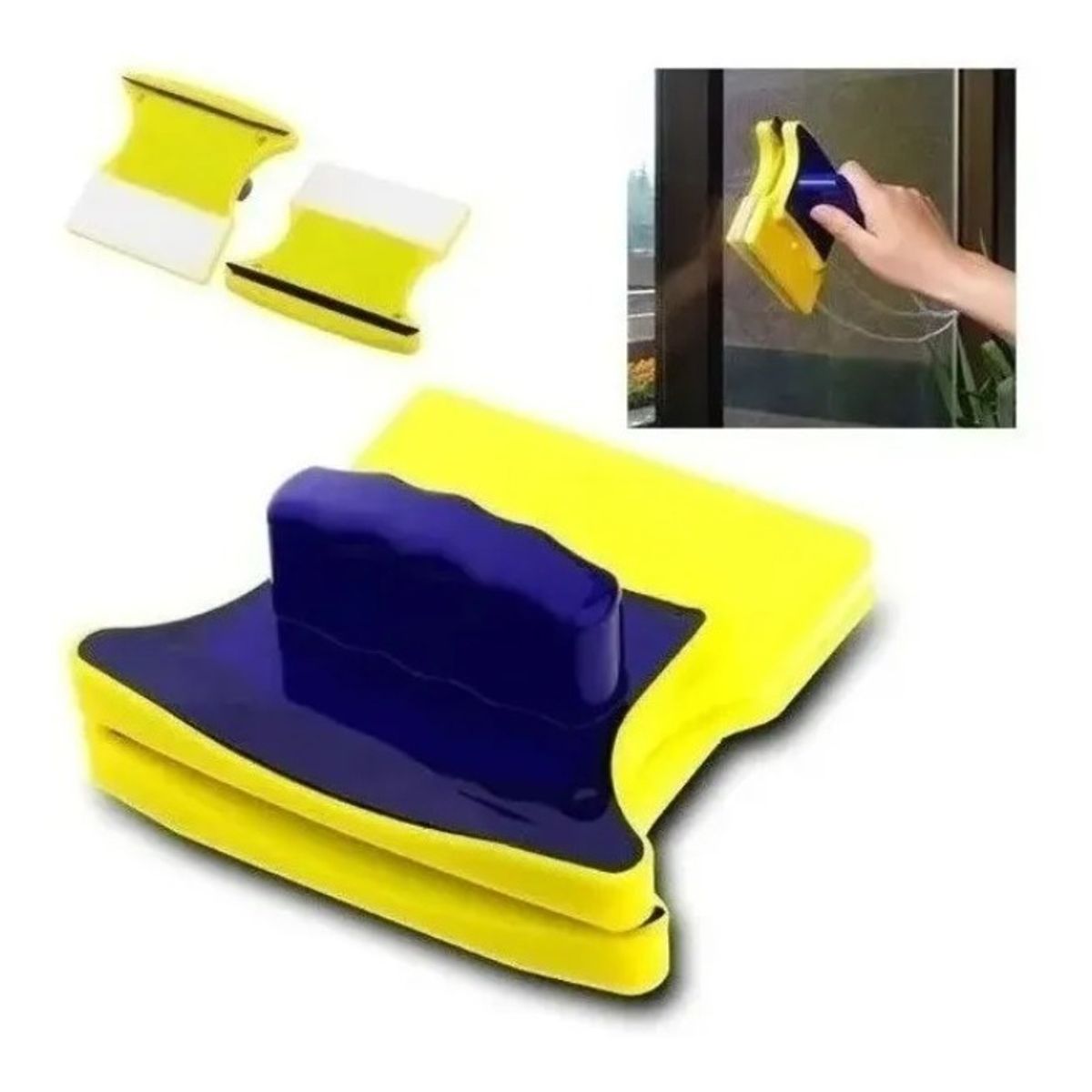 GENERICO - Limpia Vidrios Magnéticos Limpiador De Ventanas Hogar