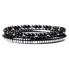 BOOMZAIR - Pulsera con cuentas de onix