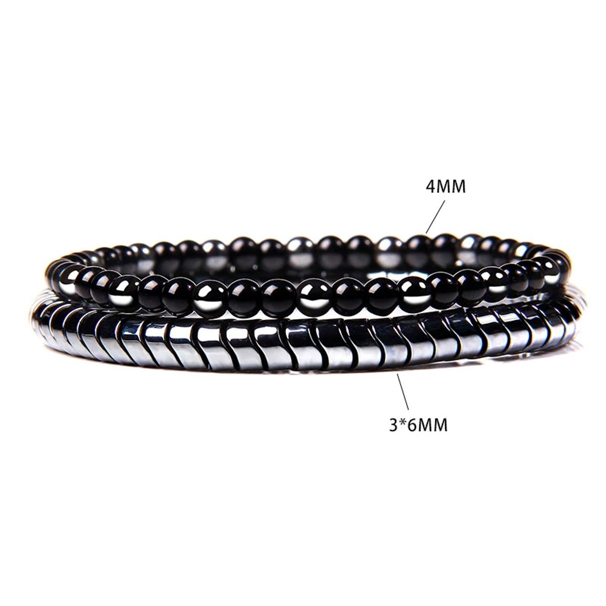 BOOMZAIR - Pulsera con cuentas de onix