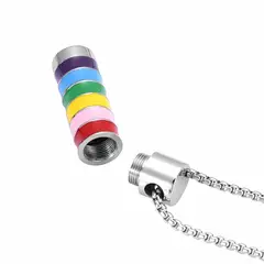 GENERICO - Relicario tubular multicolor