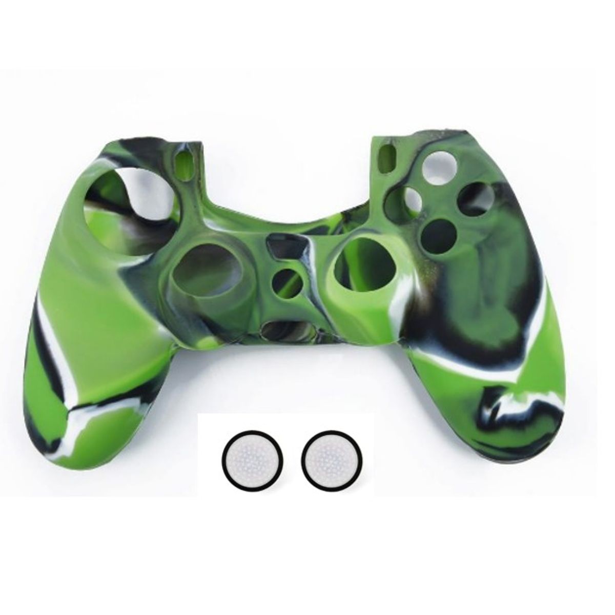 GENERICO - FUNDA DE SILICONA PARA PROTEGER CONTROL DE PS4 - VERDE