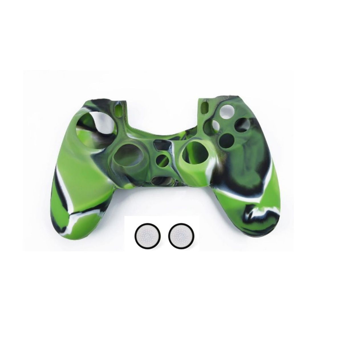 GENERICO - FUNDA DE SILICONA PARA PROTEGER CONTROL DE PS4 - VERDE