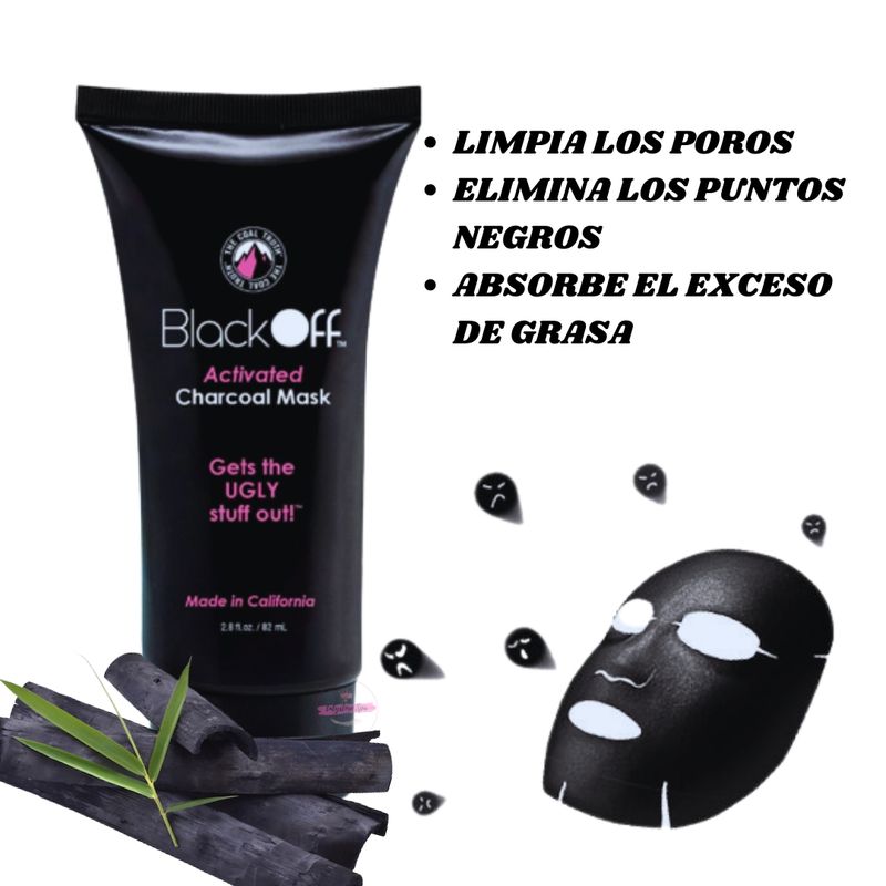 GENERICO - Mascarilla Limpieza Facial De Carbón Activado 82 Ml