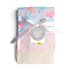 MINI ME - Pack de Manta Tuto para bebé rosado