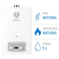 ALBIN TROTTER - Calefont 5 Litros Tiro Natural Gas Natural