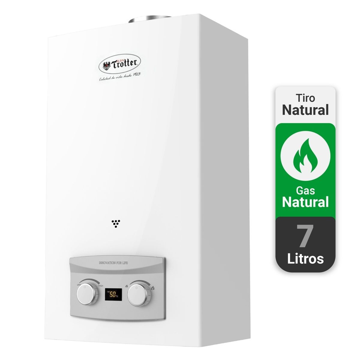 ALBIN TROTTER - Calefont Tiro Natural 7 litros Gas Natural
