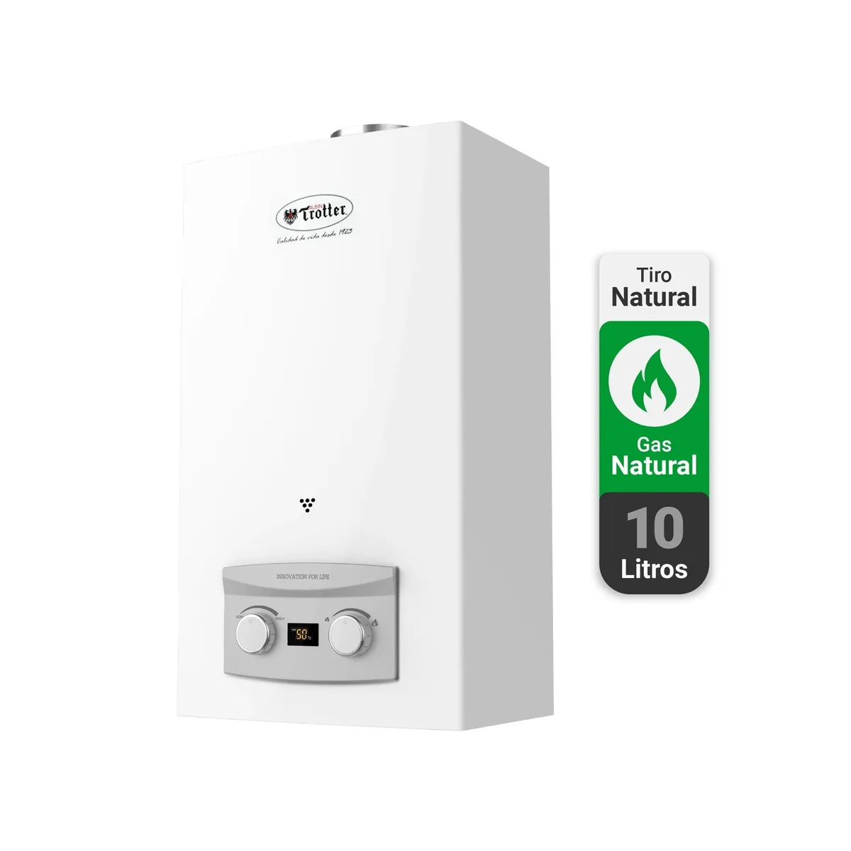 ALBIN TROTTER - Calefont Tiro Natural 10 litros Gas Natural