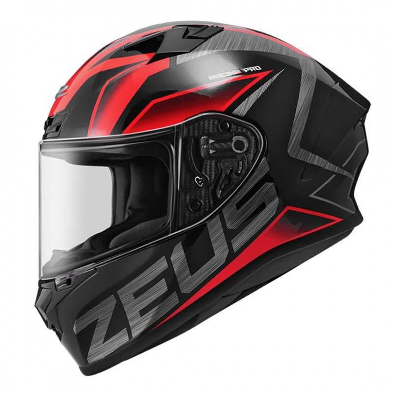 ZEUS - Casco Zeus Zs826 Bk3 Negro/Rojo Talla-XL