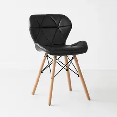 KLIK - Silla Radar Acolchada Ecocuero - Negra