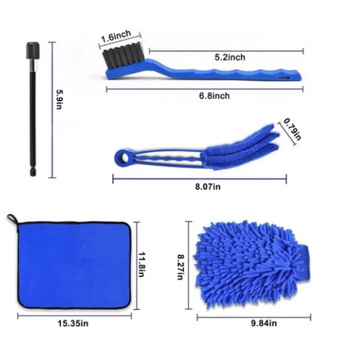 OFERTABKN - Juego 21 Pzas De Cepillos De Lavado De Autos Pulir Limpieza