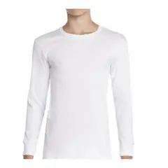 EVERSO - Pack 3 Camisetas Manga Larga Algodon Blancas Unisex