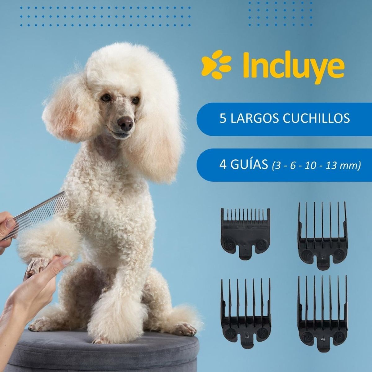 PETPAL - Maquina Corta Pelo Mascotas Perro Gato Kit Petpal