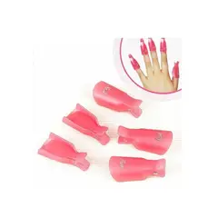 GENERICO - Pack 10 Pinzas Para Quita Esmalte Permanente O Uñas Gel