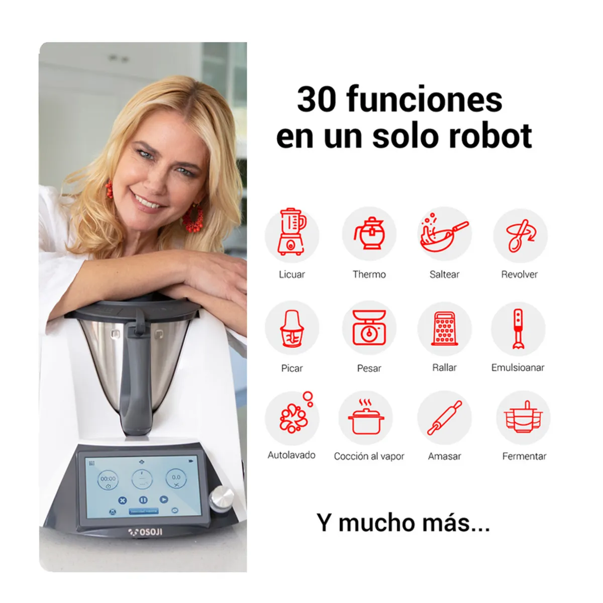 OSOJI - Robot de Cocina Osojimix OM6 - 2Lts