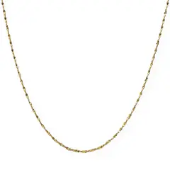 COGGIOLA - Cadena Enroscada 45cm Enchapado Oro 18K