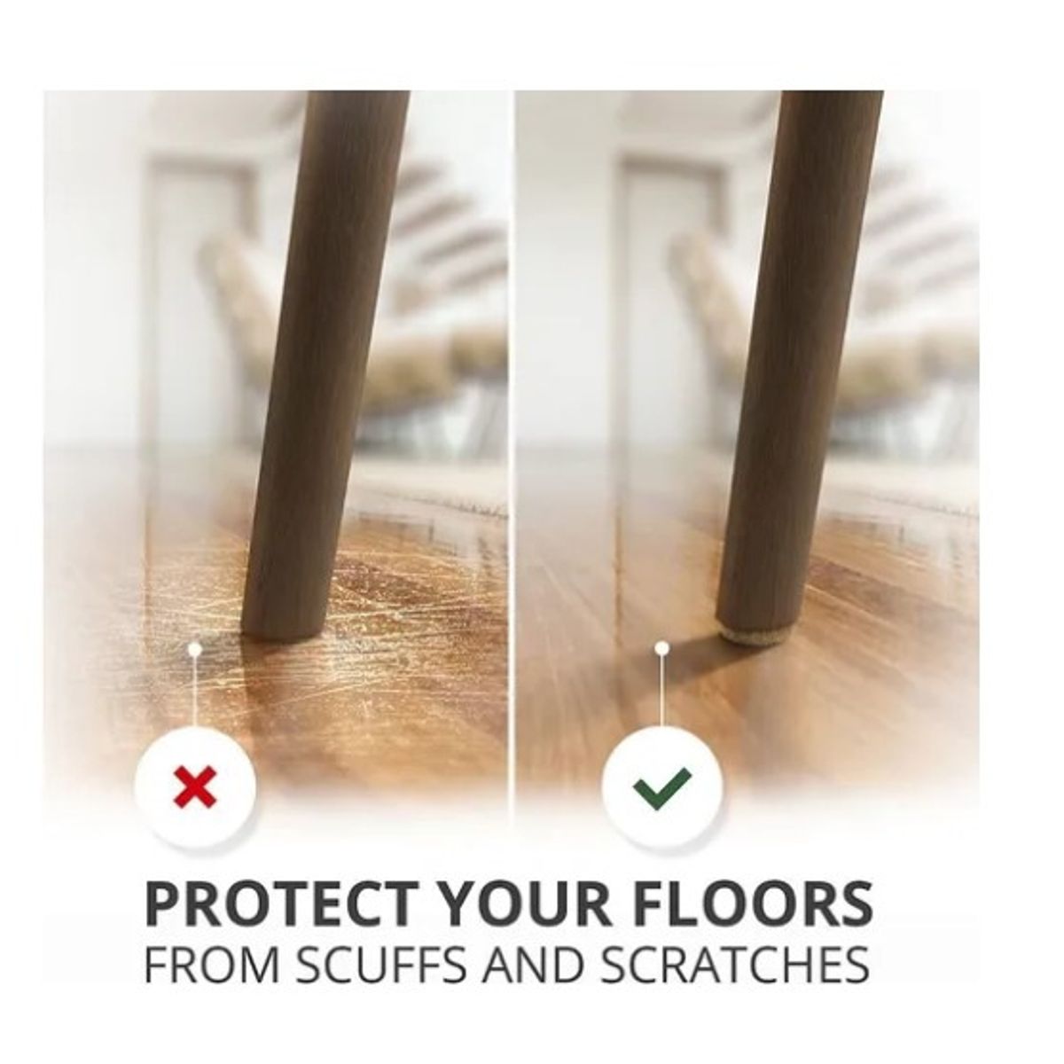 OFERTABKN - Set 133 Almohadilla Protectora Fieltro Sillas Mesas Muebles