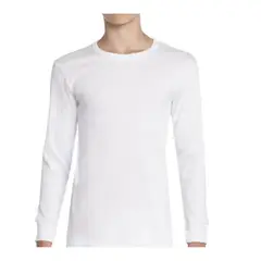 EVERSO - Camiseta Manga Larga Niño Algodón Blanco
