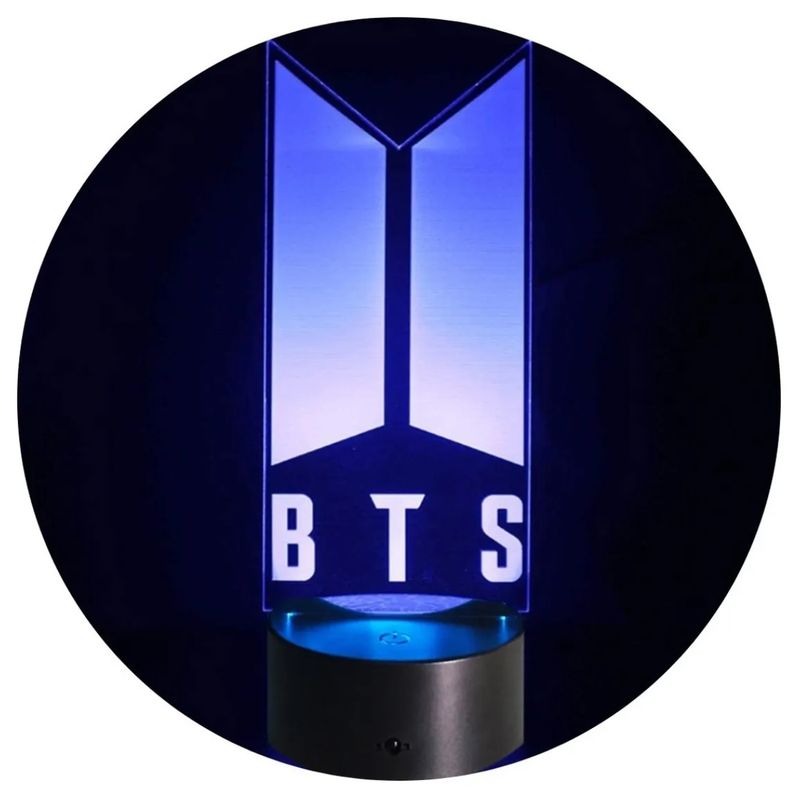 3DILUTION - Lampara Mesa 3d BTS Fanart Base Negra