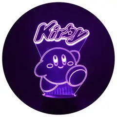 3DILUTION - Lámpara 3d Kirby Base Negra