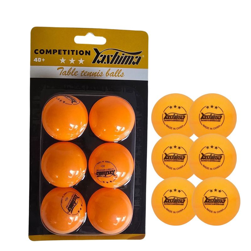 DRB - Set 6 Pelotas Ping Pong 3 Estrellas - Tenis De Mesa