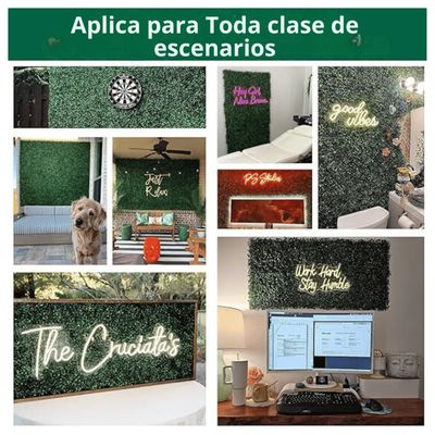 Imagen 2 del producto Pack 10 Unidades Palmeta Estilo Trébol Sintético 60x40 cm Pasto